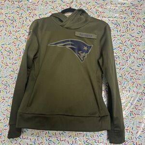 Patriots Olive Green Hoodie